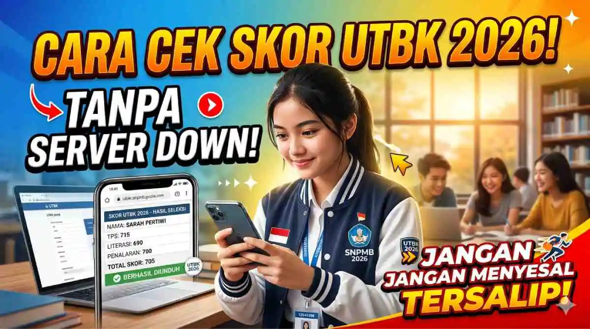 cek skor UTBK demi penentuan masa depan di kampus impian. Rasa cemas bercampur harap pasti membuat detak jantung berdegup lebih kencang dari biasanya saat menatap layar gawai.