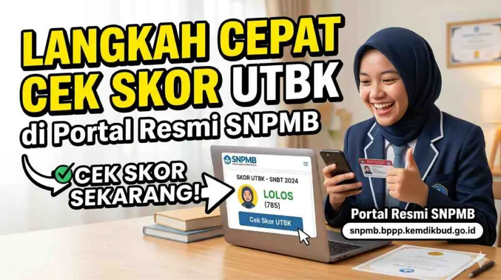 cek skor UTBK demi penentuan masa depan di kampus impian. Rasa cemas bercampur harap pasti membuat detak jantung berdegup lebih kencang dari biasanya saat menatap layar gawai.